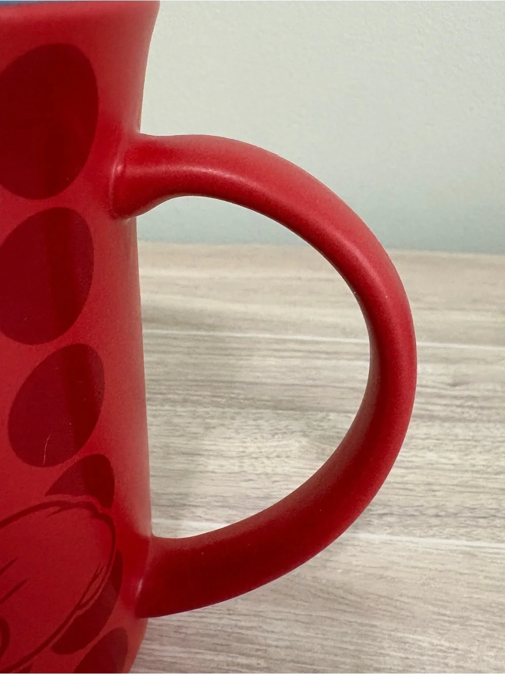 Disney Parks Micky Mouse Red Ceramic Coffee Mug